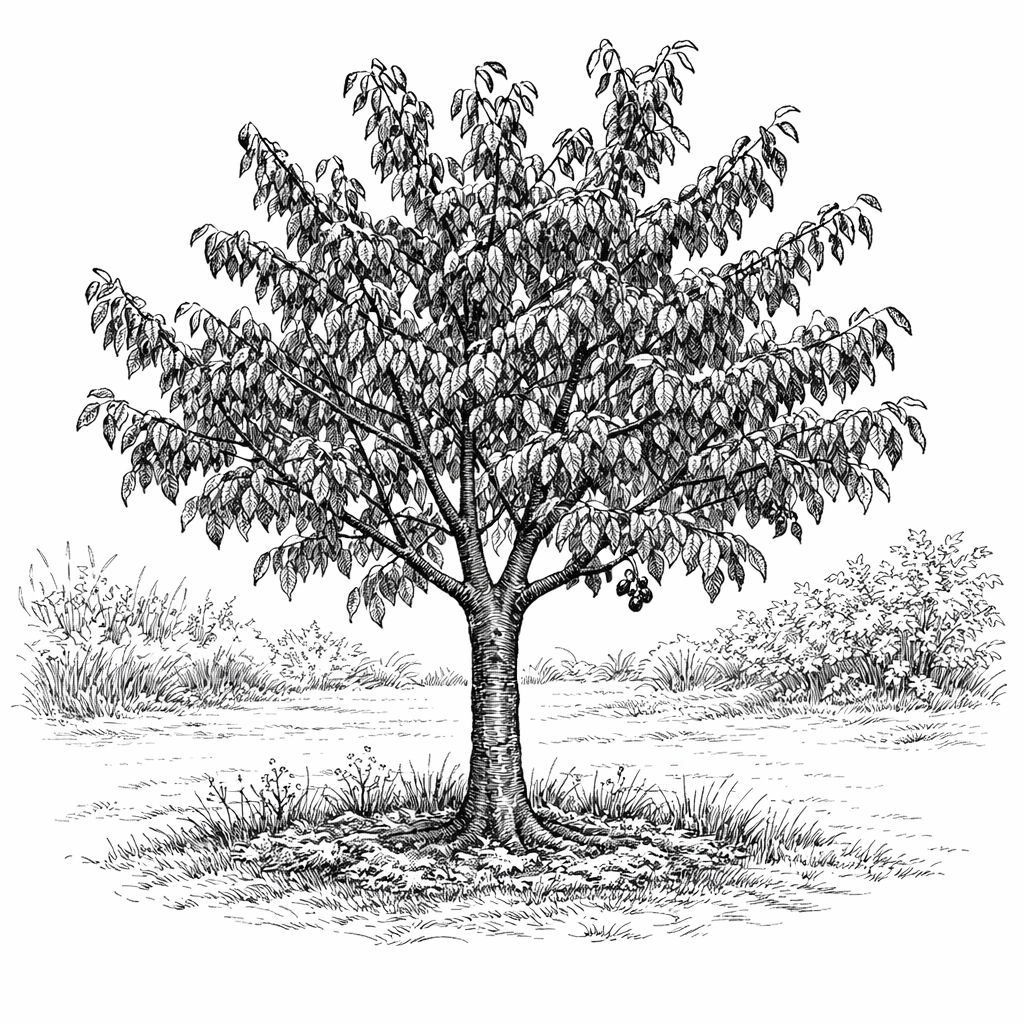 Image illustrant un petit arbre fruitier