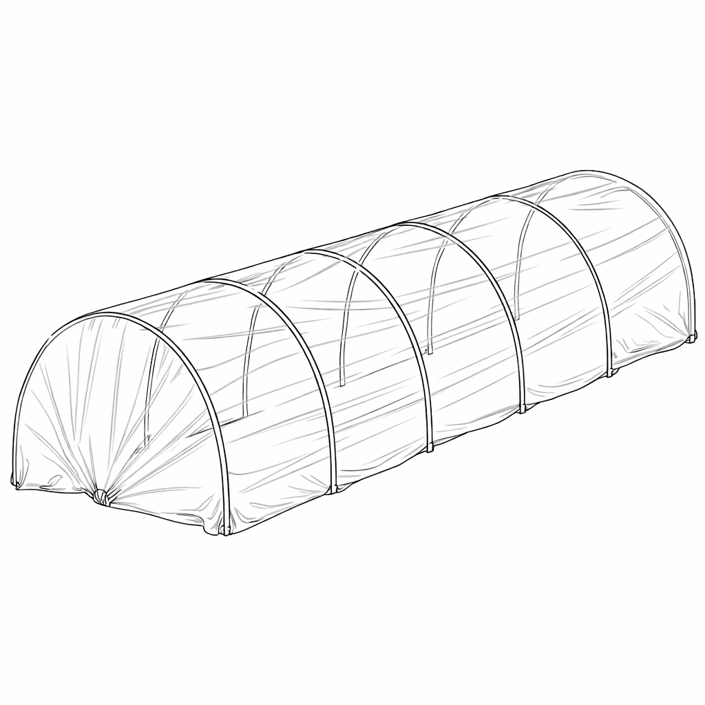 Image illustrant un petit tunnel de culture